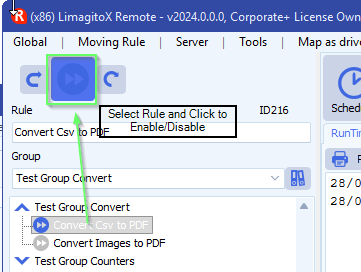 limagito file mover enable or disable rule