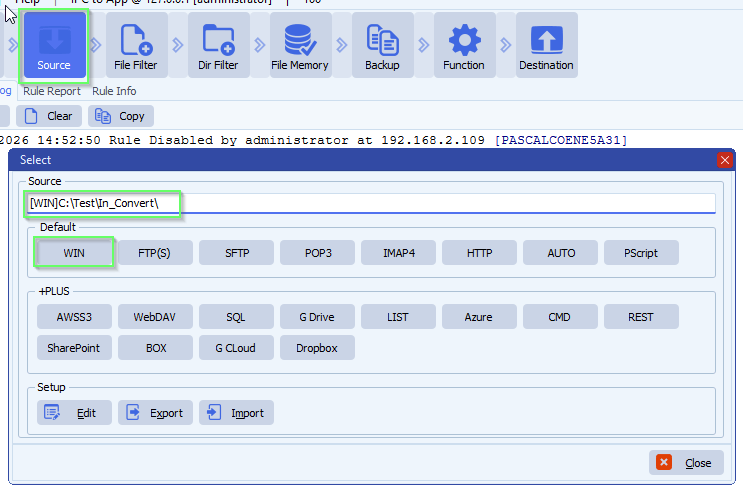 limagito file mover windows folder as source