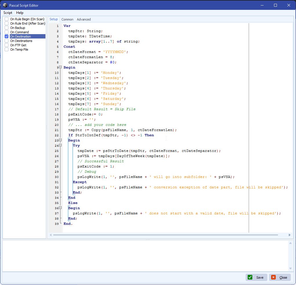 limagito file mover day of the week folders