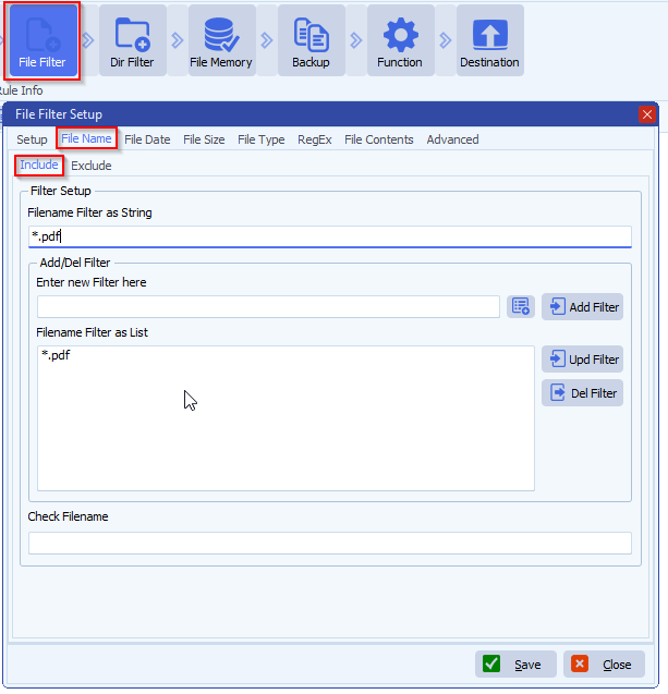 limagito file mover filename include filter