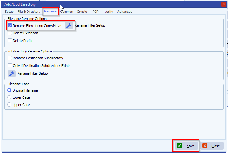 limagito file mover file rename setup