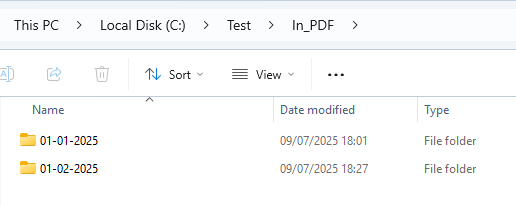 limagito file mover folder name on each file