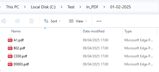 limagito file mover folder name on each file