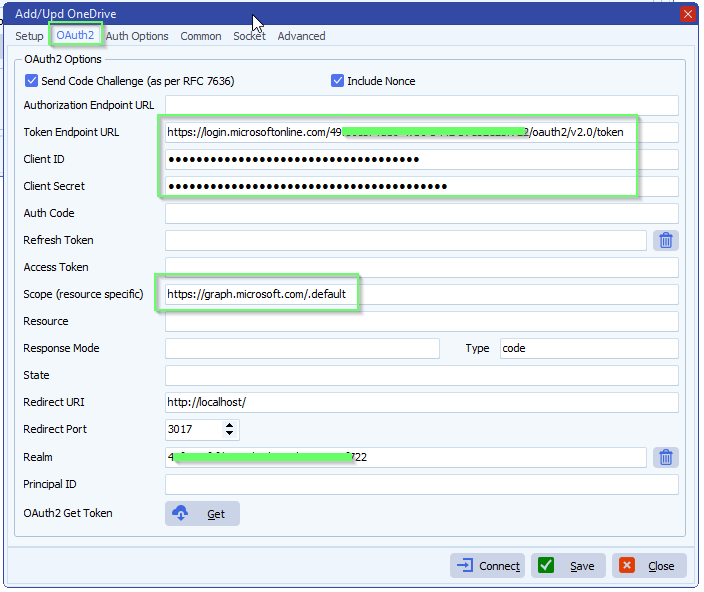 limagito file mover onedrive oauth2 setup
