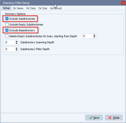 limagito file mover subdirectory filter