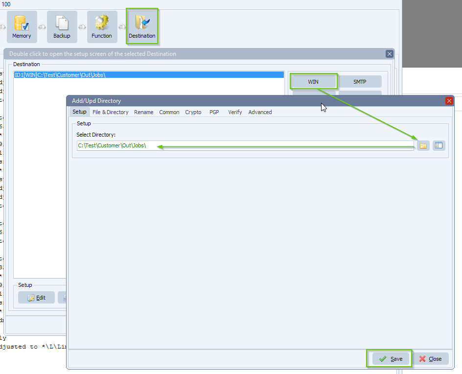 limagito file mover windows folder as destination