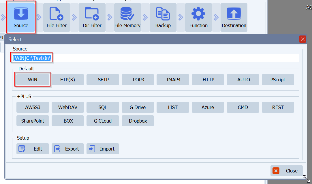 limagito file mover windows folder as source