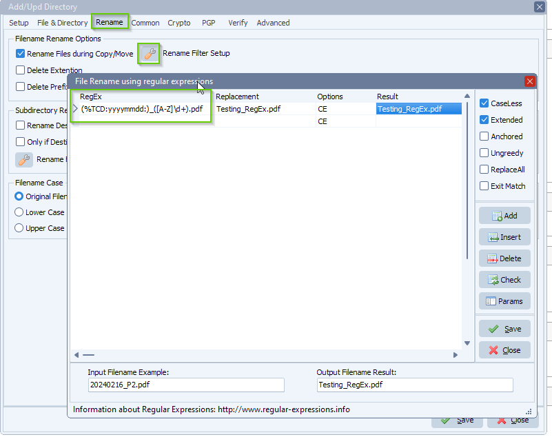limagito file mover file renaming using regex