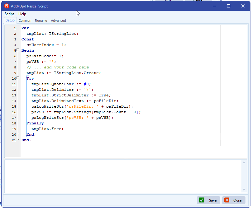 limagito filemover pascalscript as destination