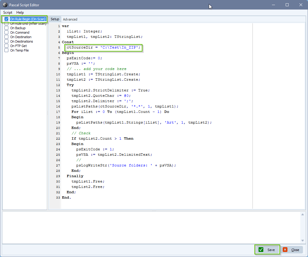 limagito file mover on rule begin pascal script