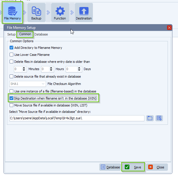 limagito file mover file memory option