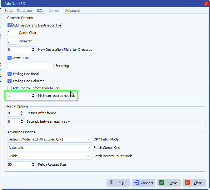 limagito filemover stop the sql extract